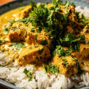 Golden Coconut Chicken with Aromatic Spices – A Creamy Comfort Dish for Your Table