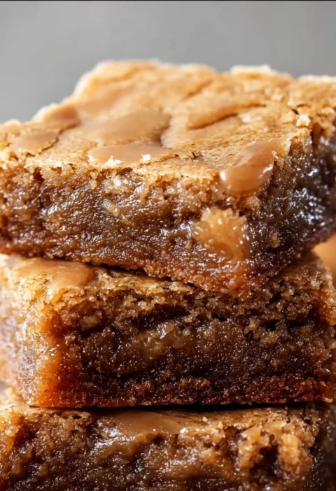 Gooey Maple Cinnamon Blondies Recipe Easy Chewy Maple Blondies Best Warm Dessert For Parties Gluten-free Maple Cinnamon Bl...