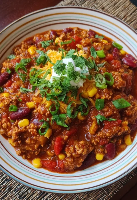 Healthy Turkey Chili Recipe Slow Cooker Turkey Chili Best Ground Turkey Chili Spicy Turkey Chili Recipe Low Fat Turkey Chi...