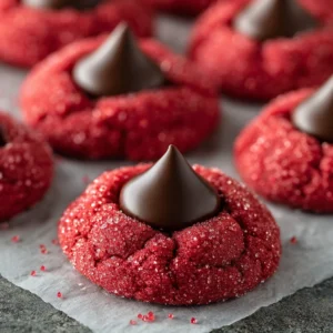 Hershey’s Red Velvet Blossoms Cookies