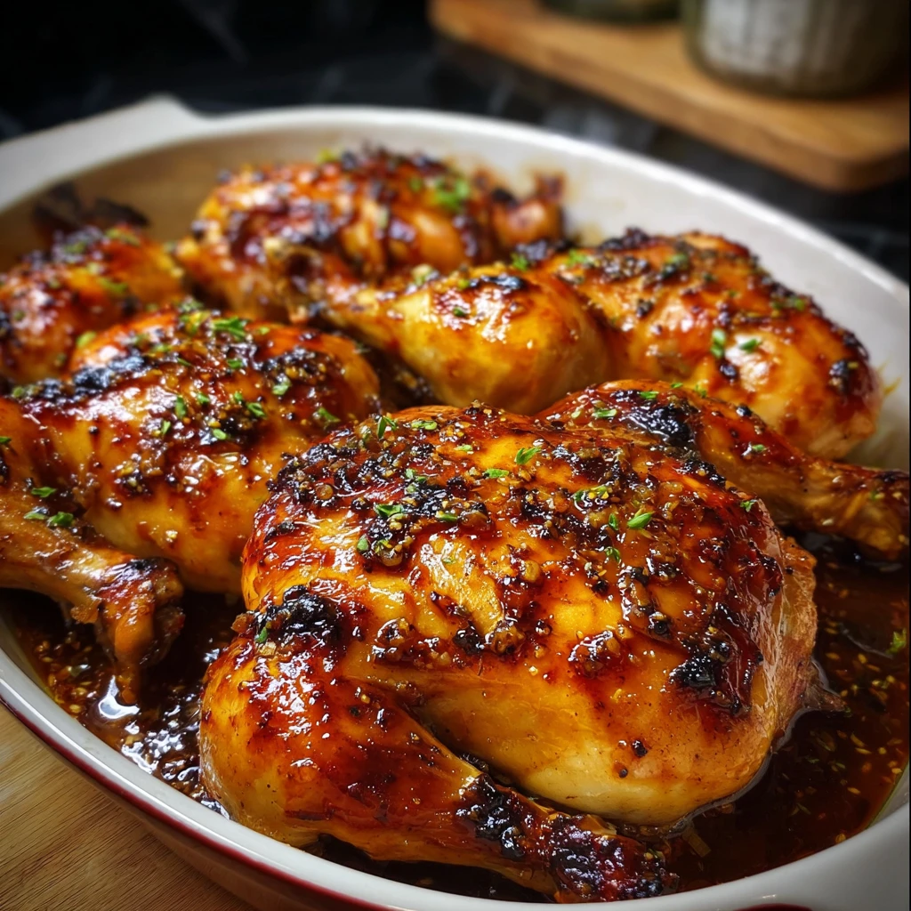 Honey garlic roasted chicken