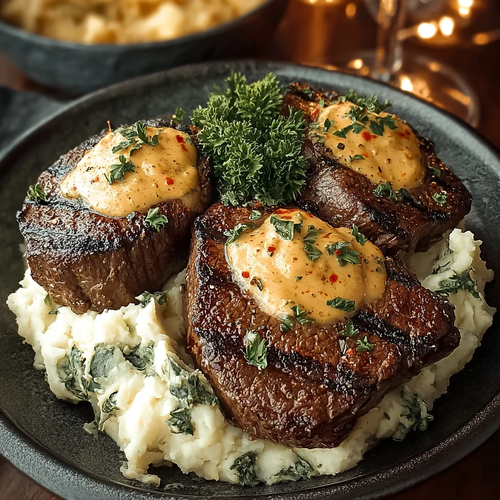 Cozy Gaelic Irish Steaks with Creamy Whiskey Colcannon