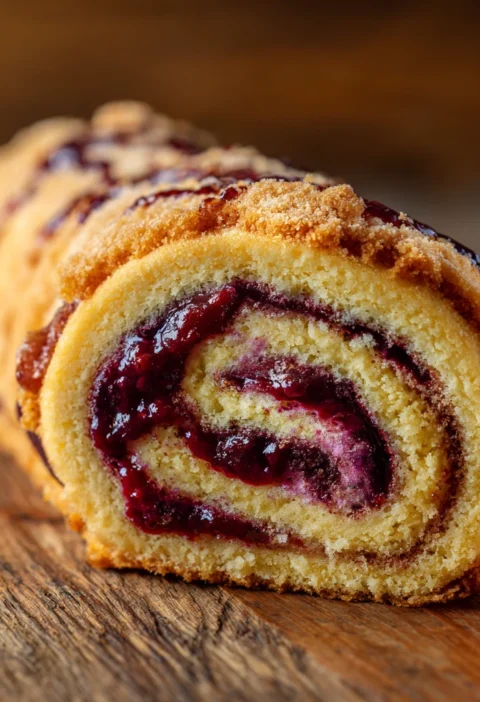 Lemon Blackberry Cake Roll Refreshing Summer Treat