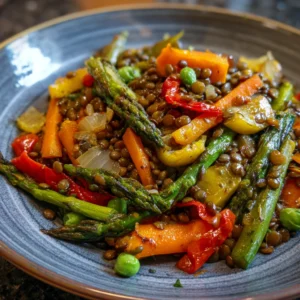 Lentil and Vegetable Stir-Fry