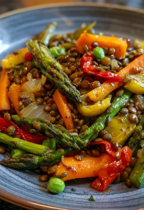 Lentil Vegetable Stirfry
