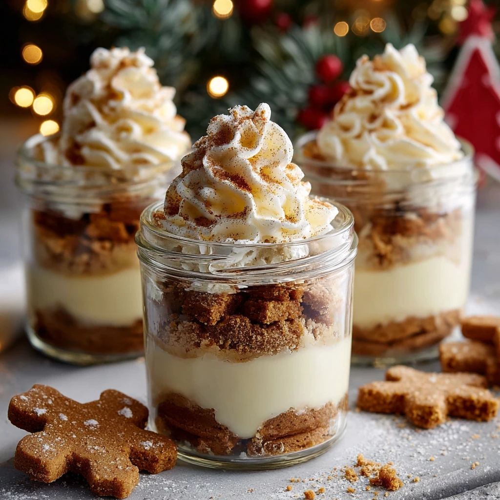 Mini Gingerbread Pudding Cups – Perfect for Holiday Parties