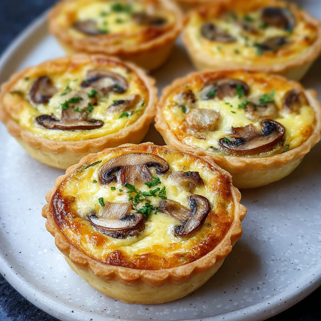 Mini Mushroom Quiche