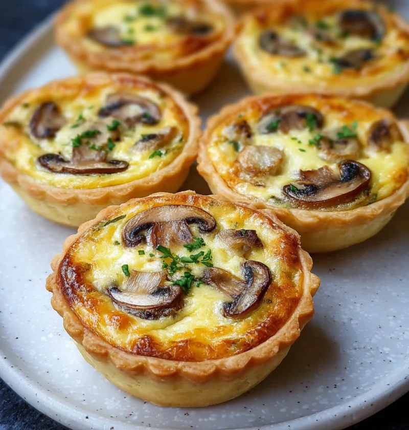 Mini Mushroom Quiche Recipe Best Mini Mushroom Quiche Gluten Free Mini Mushroom Quiche Vegan Mini Mushroom Quiche Recipe M...