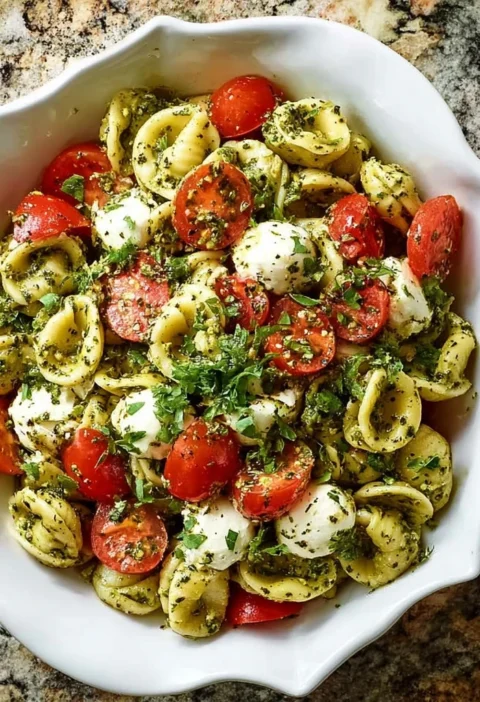 Pesto Pasta With Cherry Tomatoes Recipe Easy Mozzarella Pesto Pasta Dish Best Homemade Pesto Pasta With Tomatoes Gluten-fr...