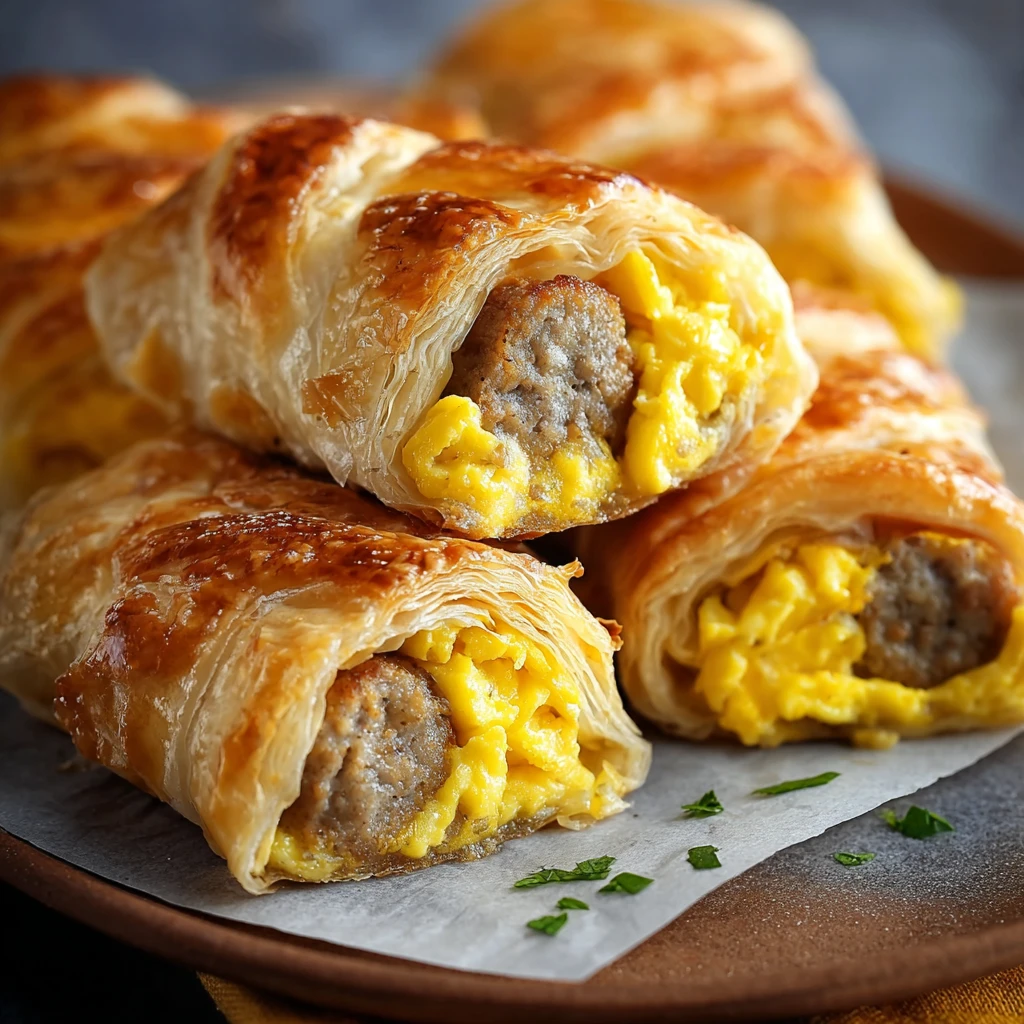 Sausage Egg & Cheese Roll-Ups