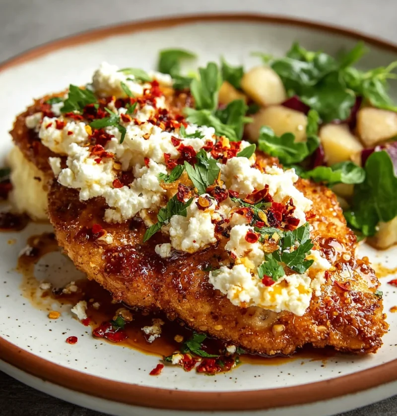 Savory Hot Honey Feta Chicken Recipe Best Feta Chicken Dinner Ideas Gourmet Hot Honey Chicken Recipes How To Make Savory F...