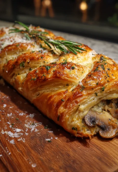 Savory Mushroom Gruyere Pastry Recipe Easy Mushroom Gruyere Puff Pastry Braid How To Make A Savory Puff Pastry Braid Best ...