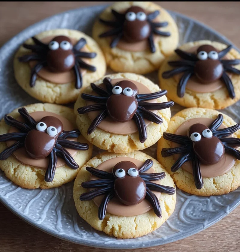 Spider Cookies Recipe Easy Homemade Spider Cookies Halloween Buy Spider Cookies Online Chocolate Spider Cookies Recipe Spi...
