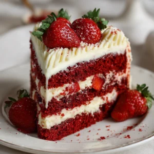 Strawberry Red Velvet Cream Cake: An Irresistible Recipe