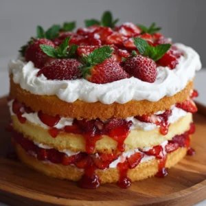 Strawberry Shortcake Cake