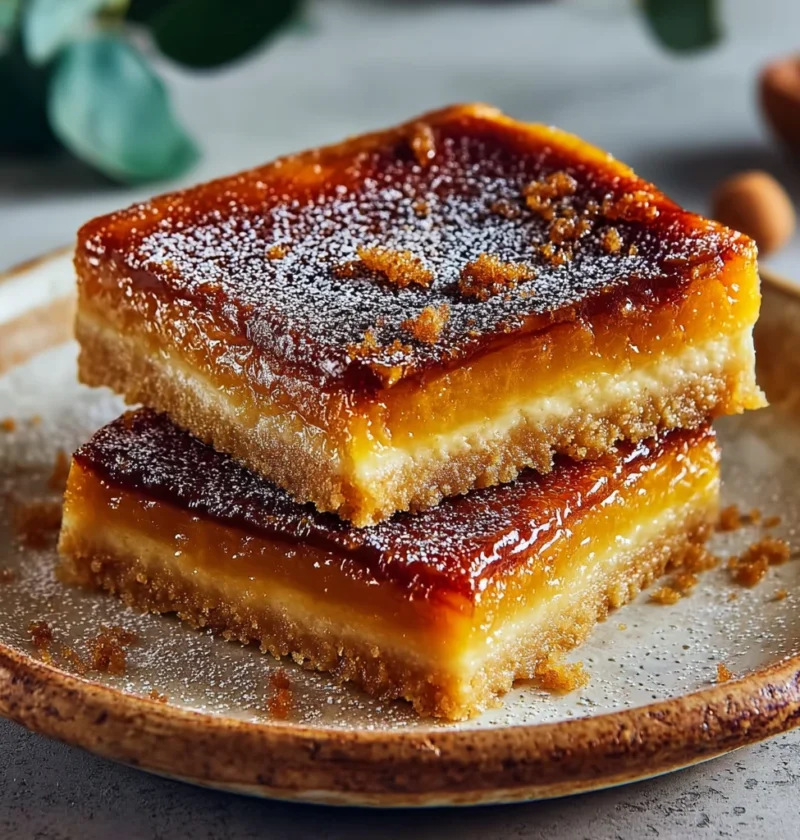 Sweet Potato Crème Brûlée Bars Recipe Easy Sweet Potato Crème Brûlée Bars Homemade Sweet Potato Dessert Bars Best Sw...