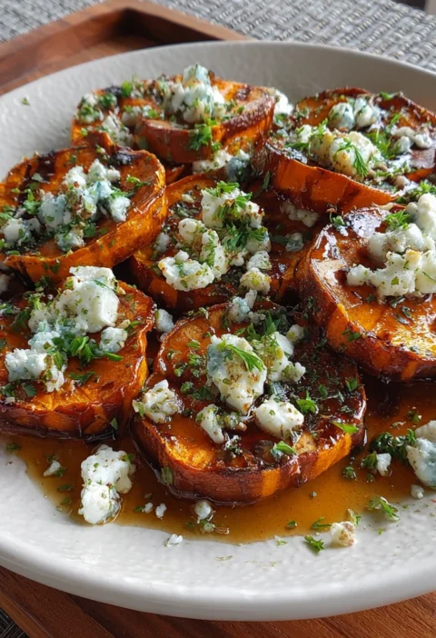 Sweet Potato Rounds Recipe Honey Glazed Sweet Potato Rounds Feta Cheese Sweet Potato Appetizer Roasted Sweet Potato Rounds...