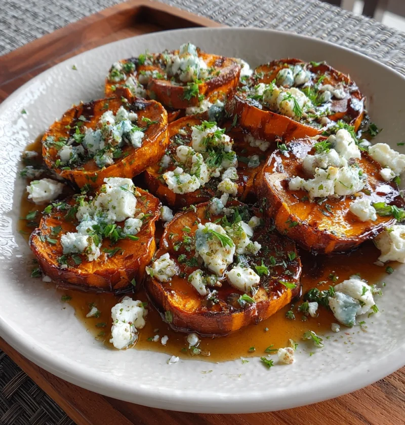 Sweet Potato Rounds Recipe Honey Glazed Sweet Potato Rounds Feta Cheese Sweet Potato Appetizer Roasted Sweet Potato Rounds...