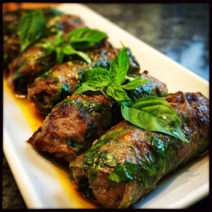 Thai Basil Beef Rolls – Fresh, Flavorful & Perfect for dinner –