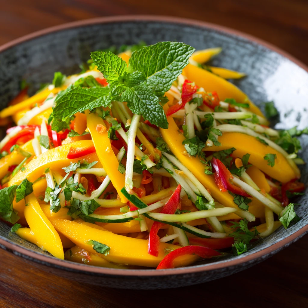 Thai Mango Salad - A Sweet & Spicy Favorite for Spring Salads