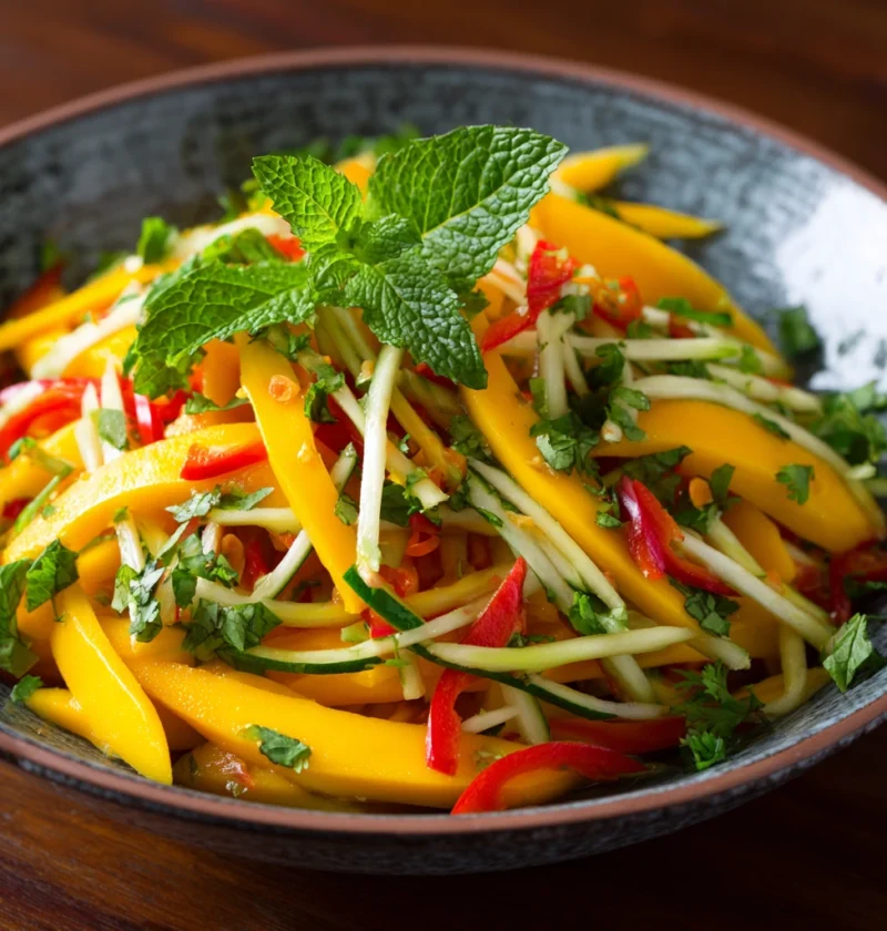 Thai Mango Salad Sweet Spicy Favorite Spring Salads