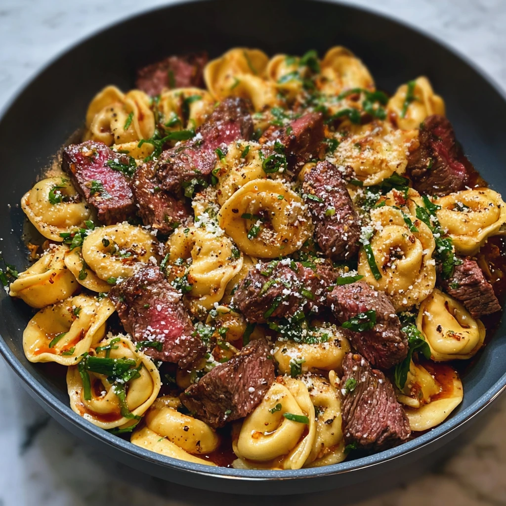 The Best One-Pan Steak Bite Tortellini