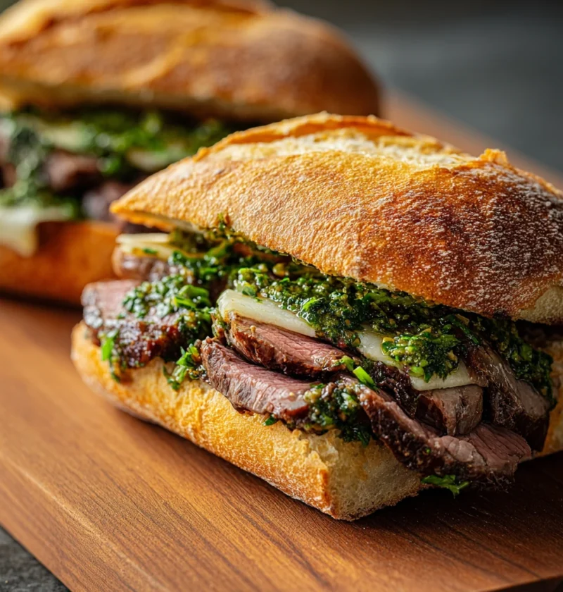 Asiago Chimichurri Steak Sandwich Recipe Best Bread For Asiago Chimichurri Steak Where To Buy Asiago Chimichurri Steak San...