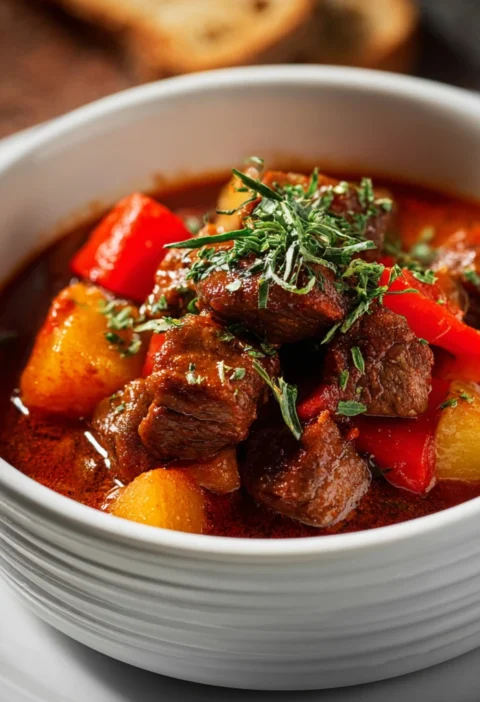 Authentic Hungarian Goulash Recipe Best Spices For Hungarian Goulash Hungarian Goulash Slow Cooker Recipes Traditional Hun...