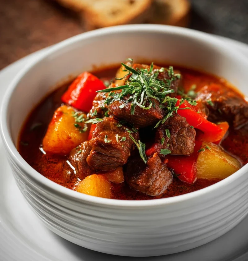 Authentic Hungarian Goulash Recipe Best Spices For Hungarian Goulash Hungarian Goulash Slow Cooker Recipes Traditional Hun...
