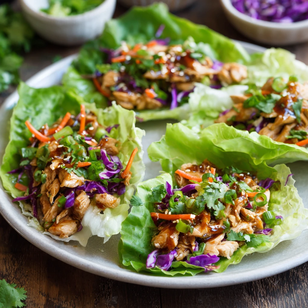 Asian Chicken Lettuce Wraps