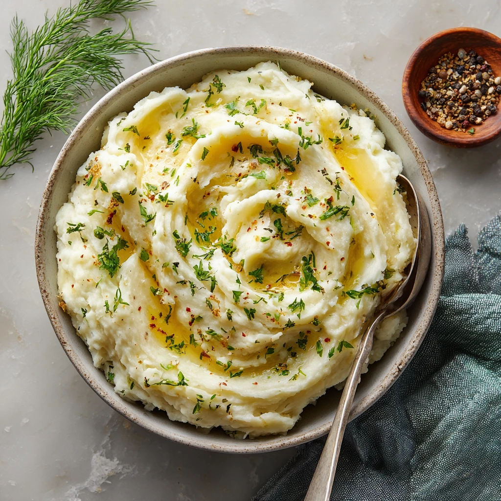 garlic and herb butter mashed potatoes