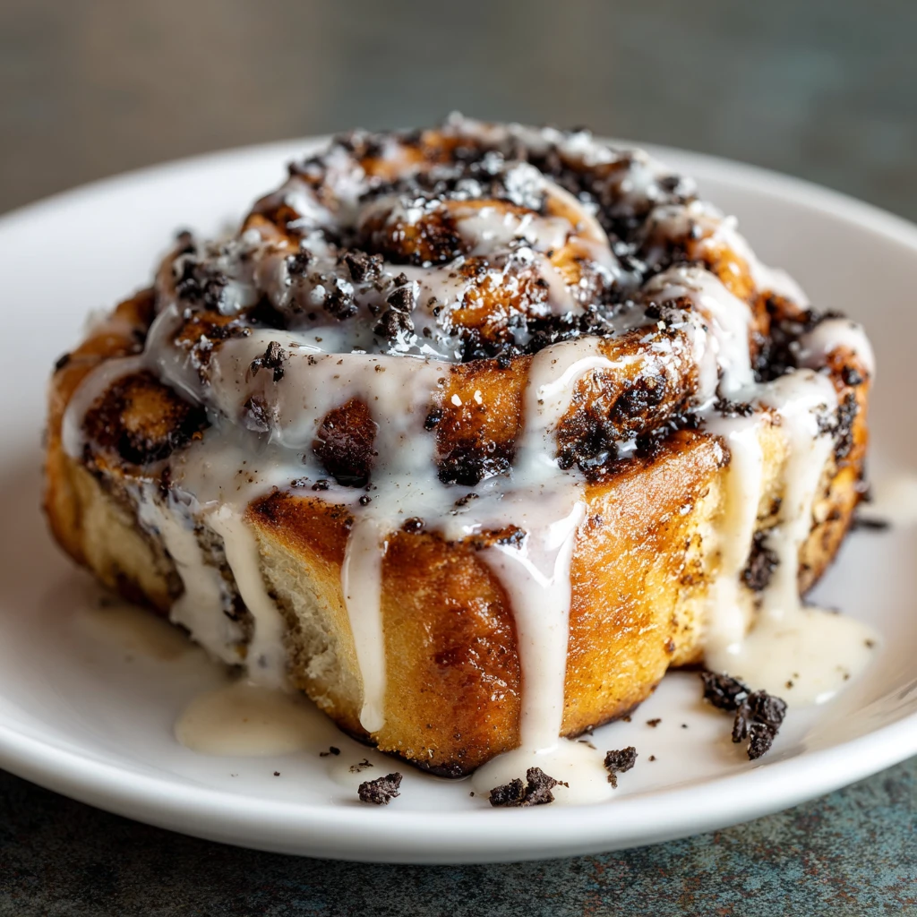 Oreo-Stuffed Cinnamon Rolls