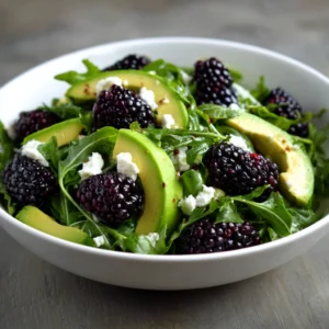 Blackberry, Avocado & Arugula Salad: Sweet, Creamy & Peppery Perfection!