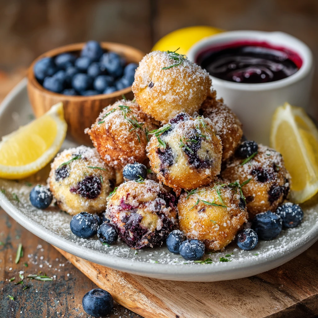 Blueberry Lemon Pancake Bites