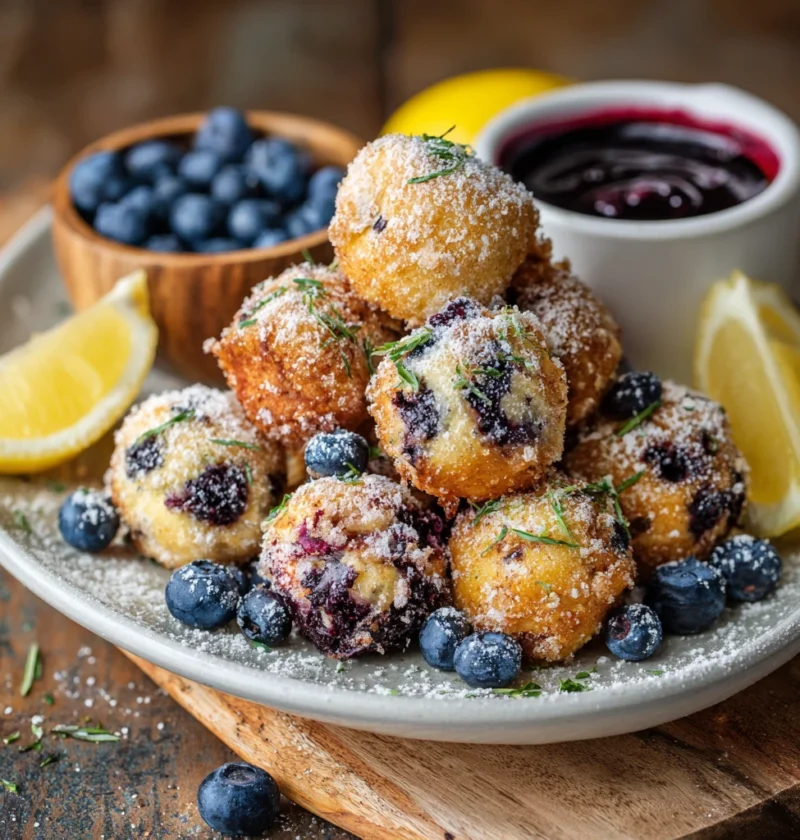 Blueberry Lemon Pancake Bites