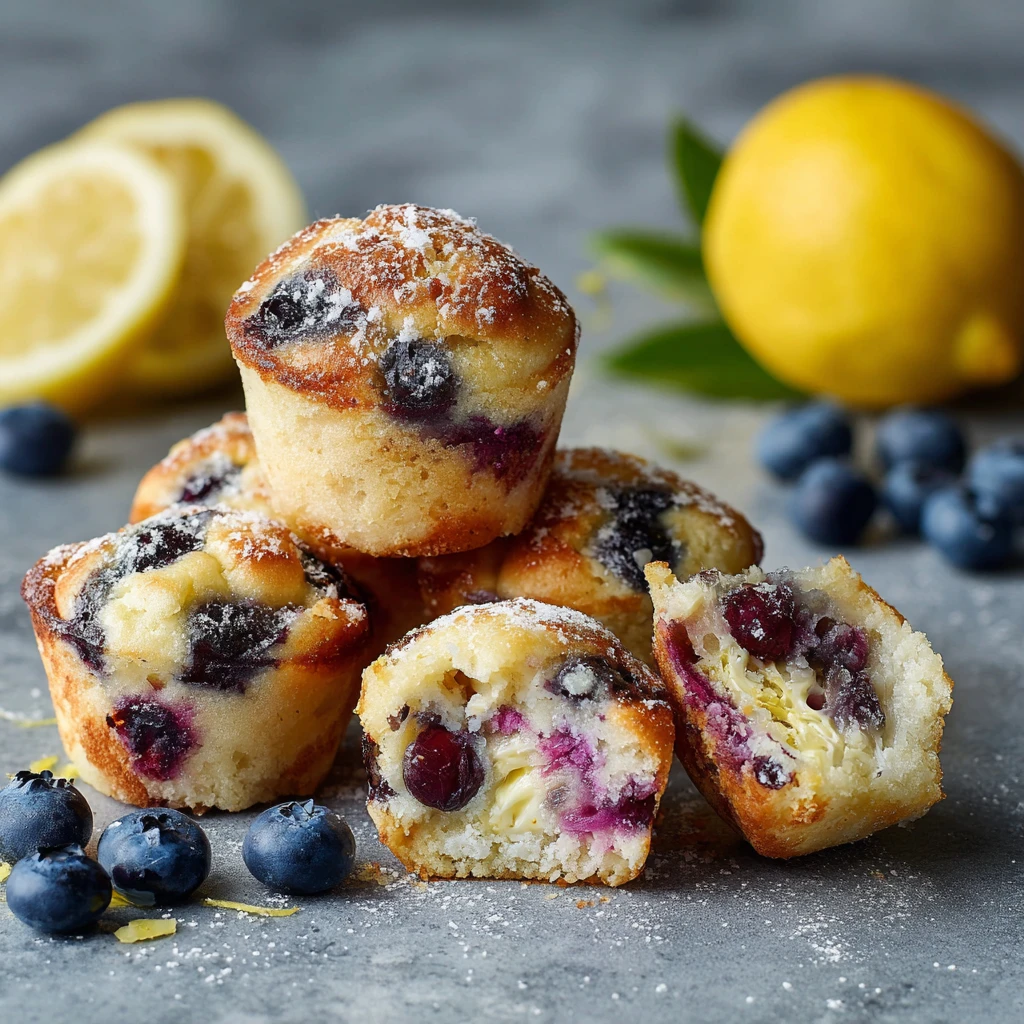 Blueberry Lemon Pancake Bites