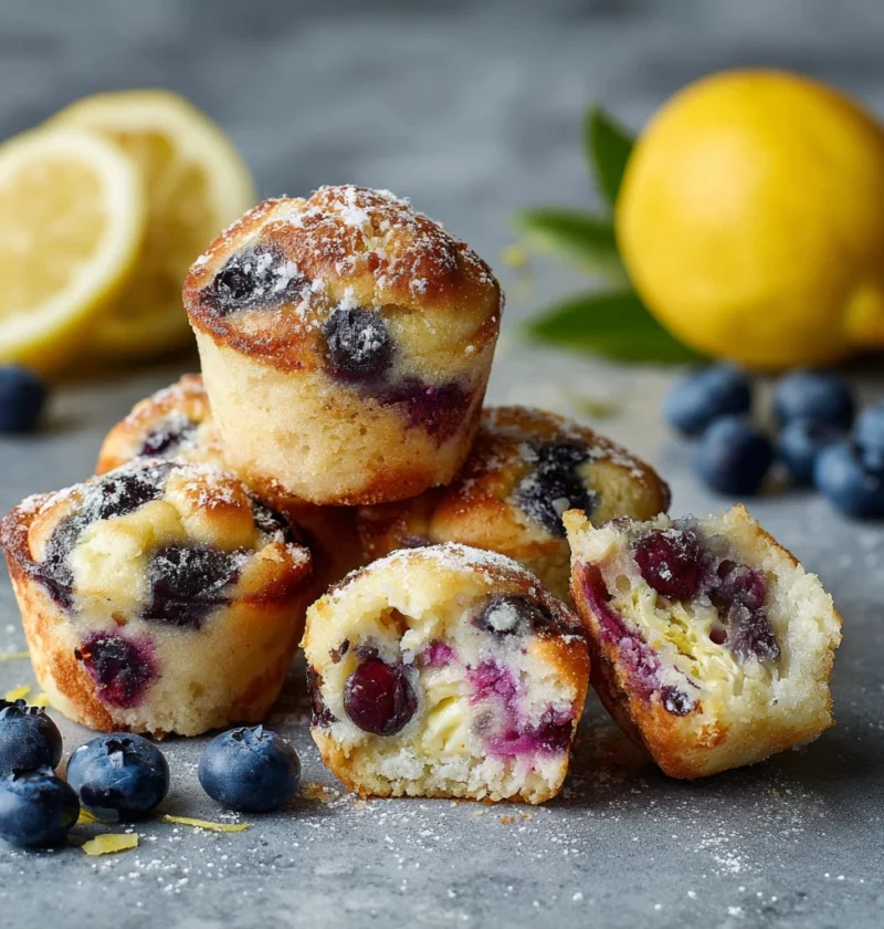 Blueberry Lemon Pancake Bites