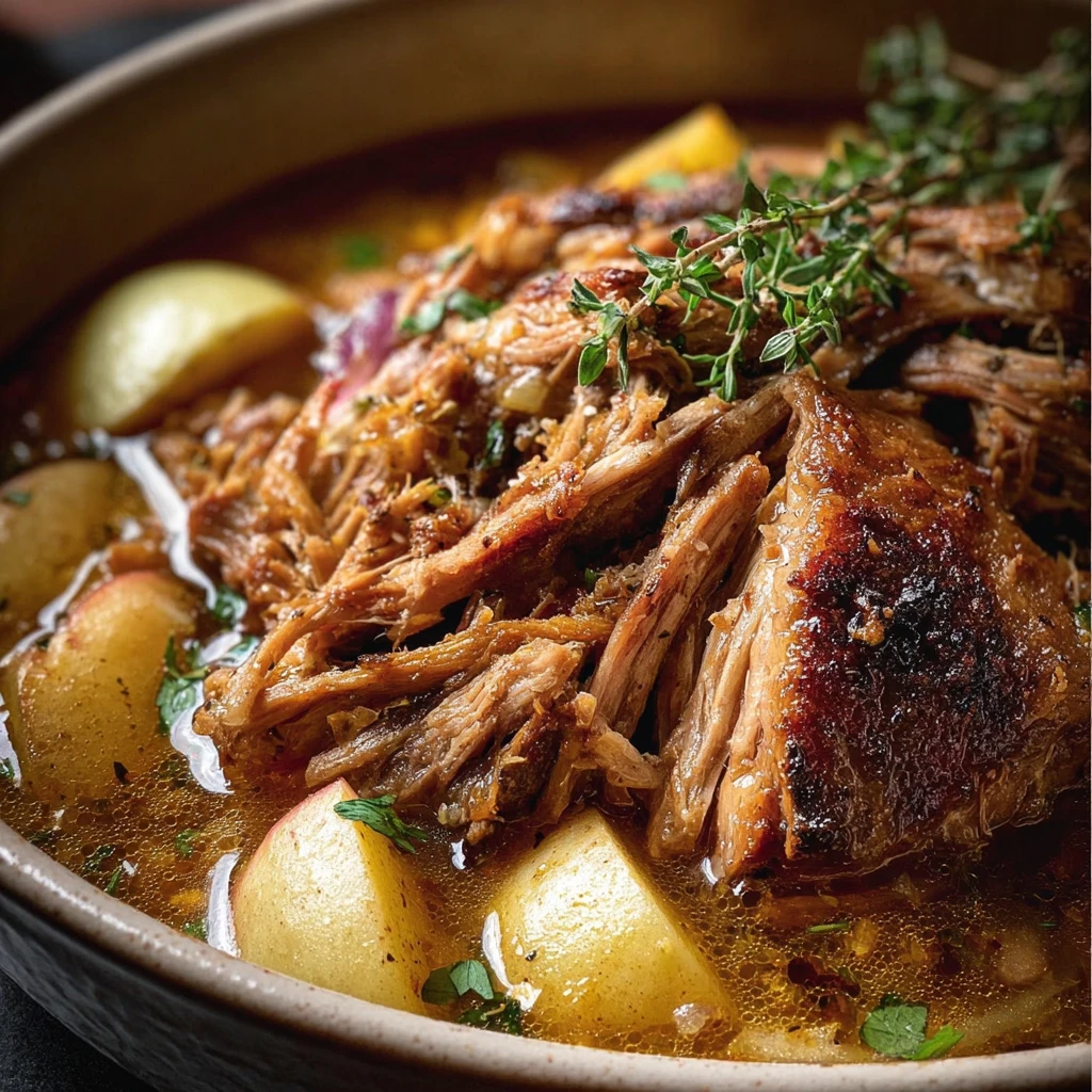 Braised Pork with Apple Cider – Cozy Autumn Dinner Idea