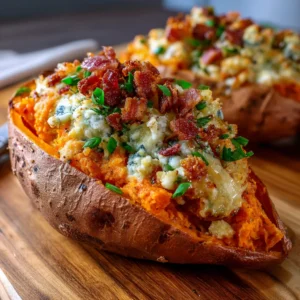 Cheese Stuffed Sweet Potatoes