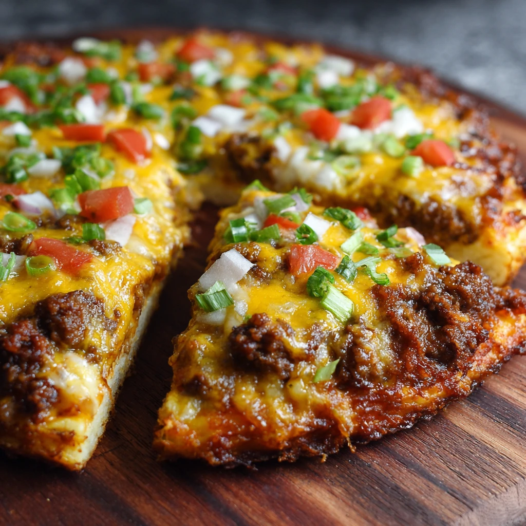 Cheeseburger Pizza