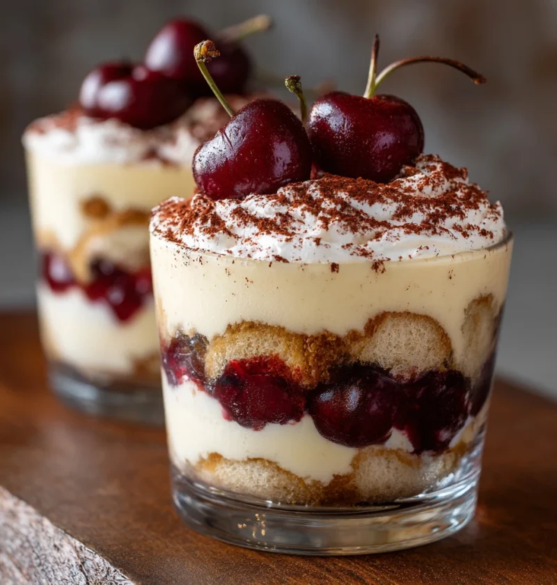 Cherry Amaretto Tiramisu Creamy Cherrykissed Irresistible