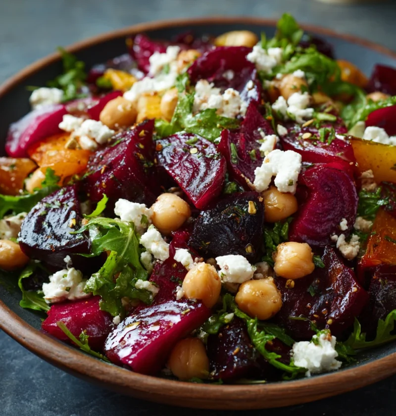 Chic Pea Beet Feta Salad Fresh Irresistible Delight