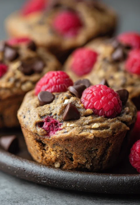 Chocolate Chip Raspberry Zucchini Muffins Recipe Best Chocolate Chip Zucchini Muffins Healthy Raspberry Zucchini Muffins G...