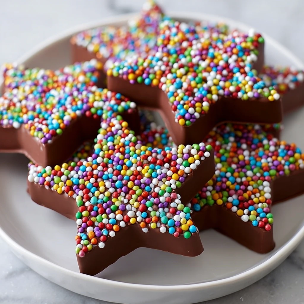Christmas Chocolate Bars with Sprinkles – Cookie Cutter Magic