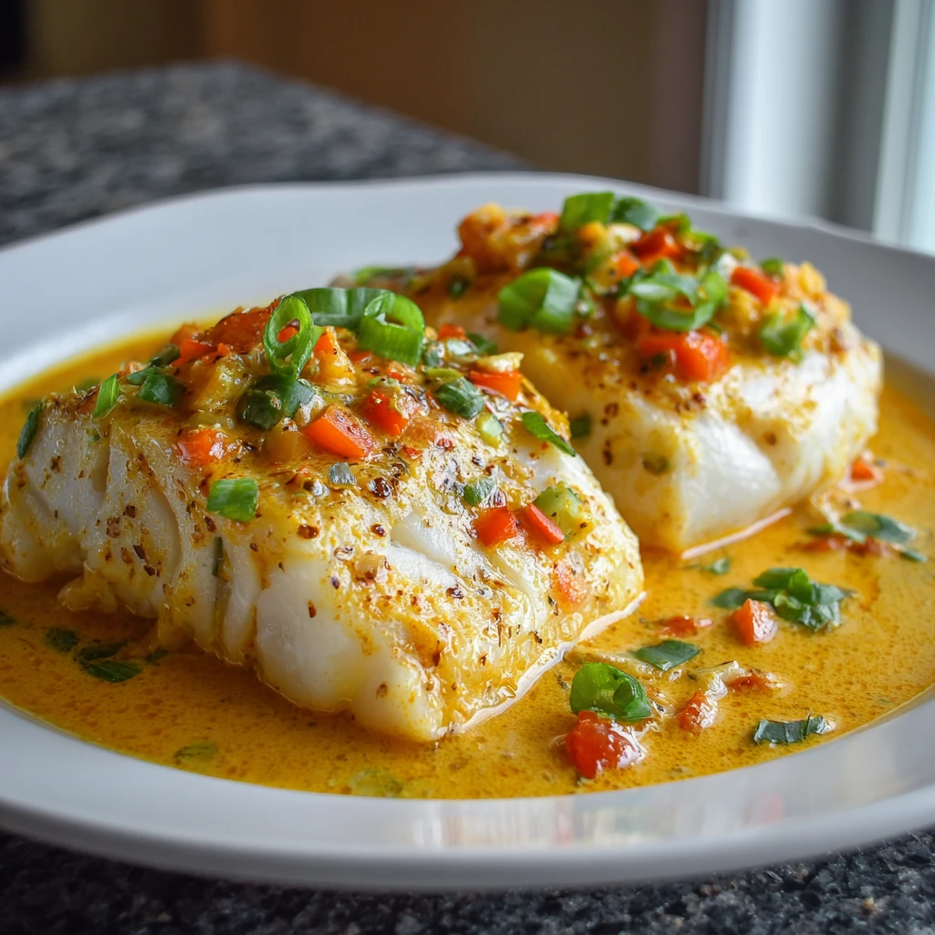 Coconut Curry Baked Cod