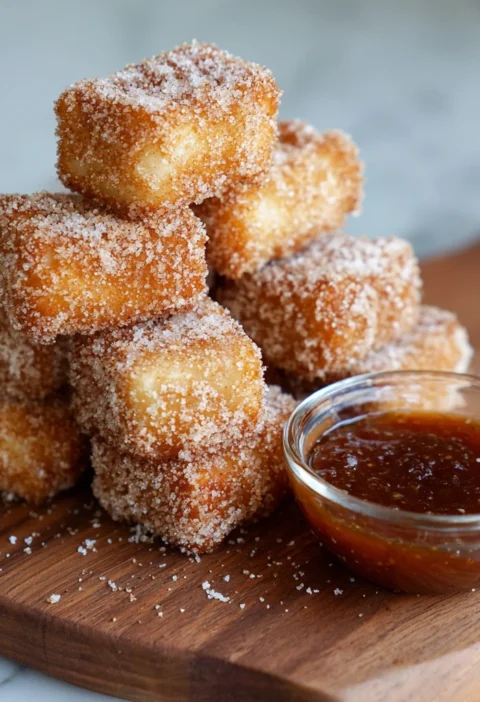 Crispy Angel Cake Churro Bites Sweet Fluffy Delight