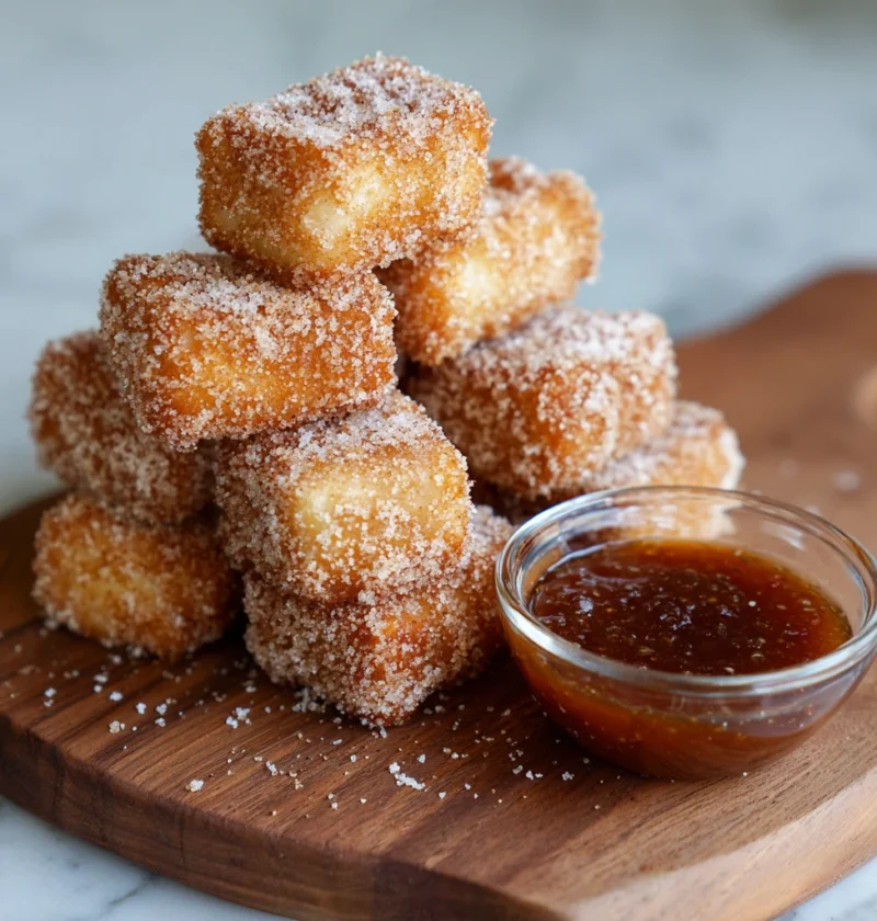 Crispy Angel Cake Churro Bites Sweet Fluffy Delight