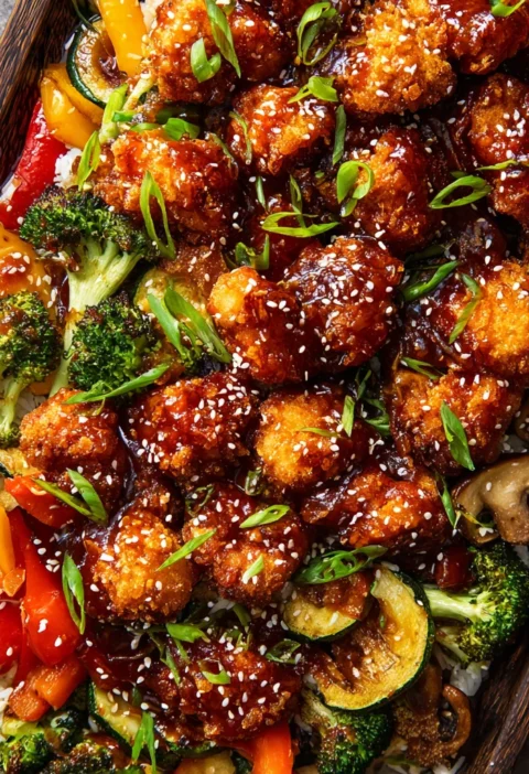Crispy Gochujang Chicken Veggie Sheet Pan Cashew Crunch