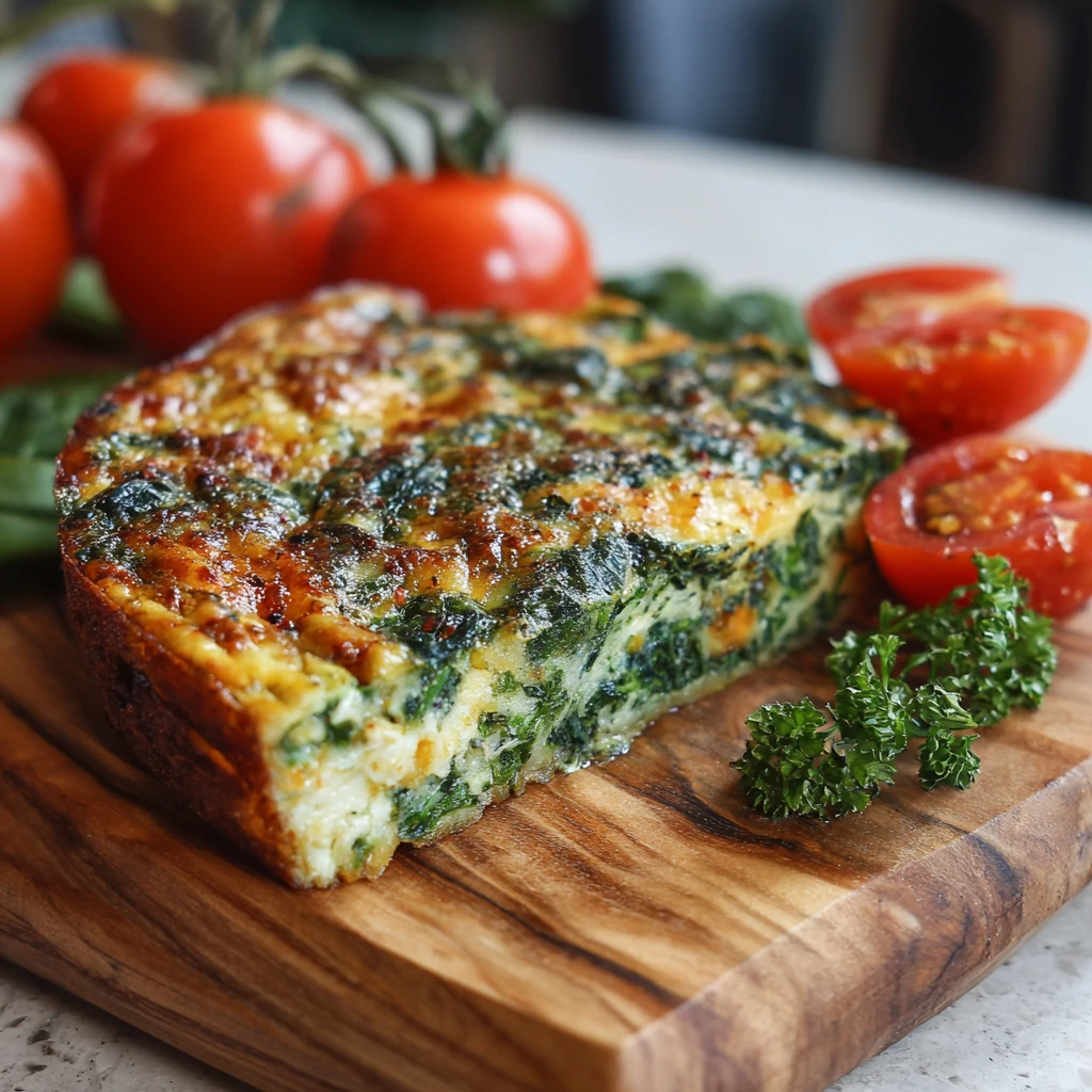 Delicious Crustless Spinach Quiche for a Healthy Breakfast