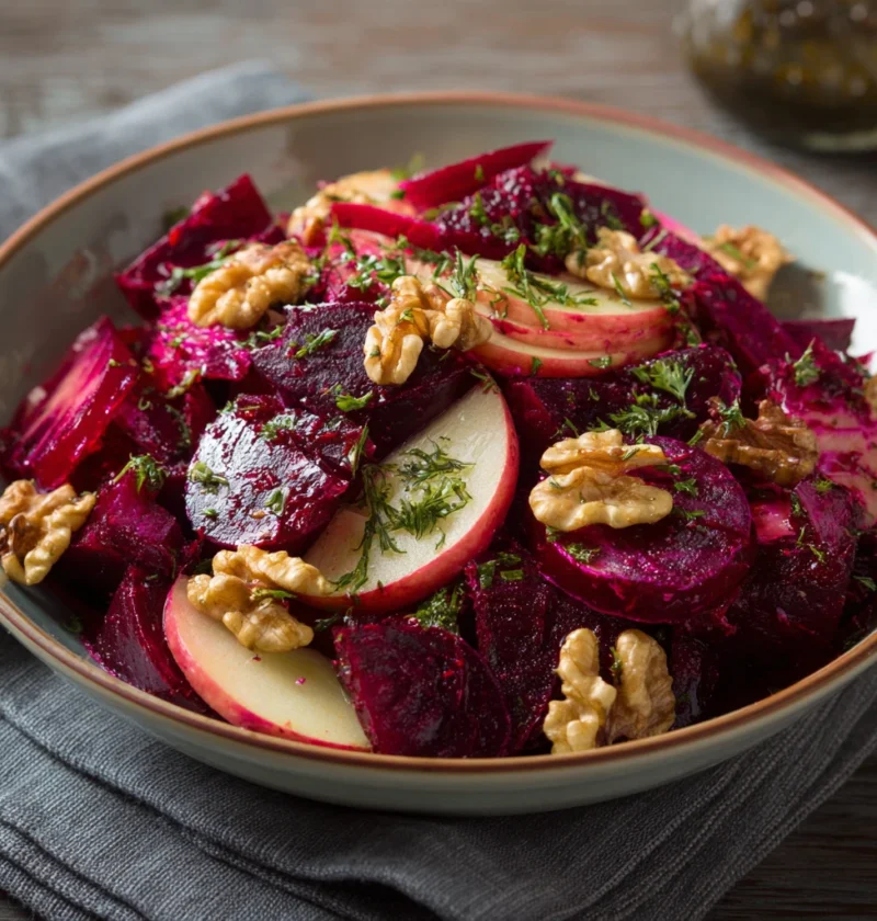 Easy Beet Apple Salad Recipe Mediterranean Beet Apple Walnut Salad Fresh Apple Beet Salad Ideas Easy Mediterranean Salad R...